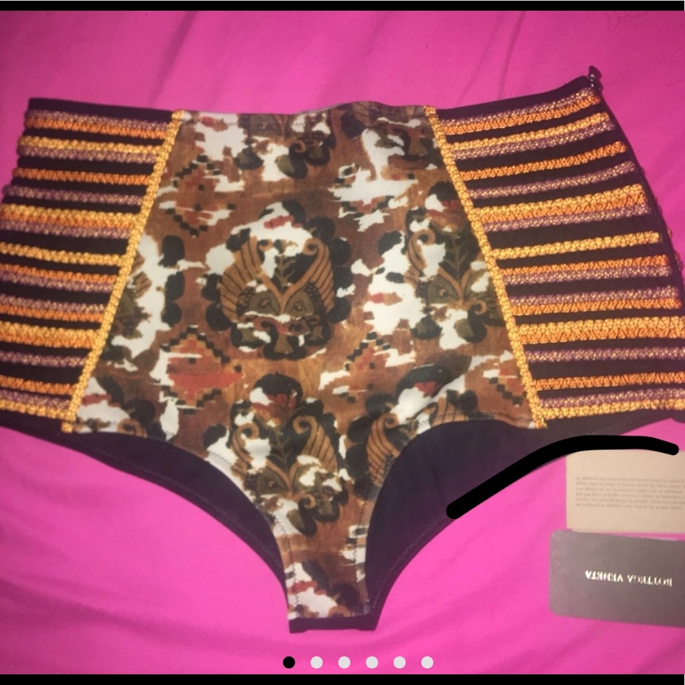 Bottega high waist swim shorts